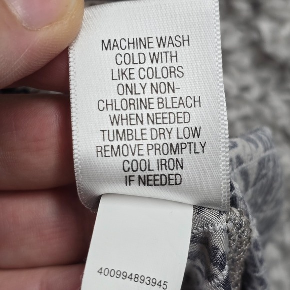 Croft & Barrow Top Womens 2X Black Tan Paisley Pullover 3/4 Sleeve Knit Boho - Picture 7 of 12